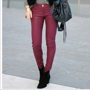 Cabi Jeans style 919. Wine colored jeans